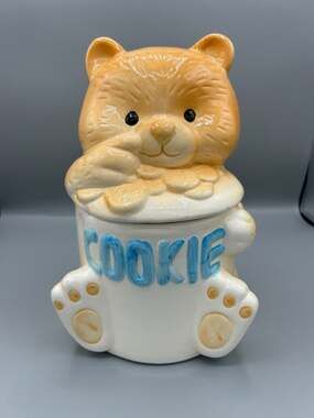 Alco Industries Ceramic Teddy Bear Cookie Jar